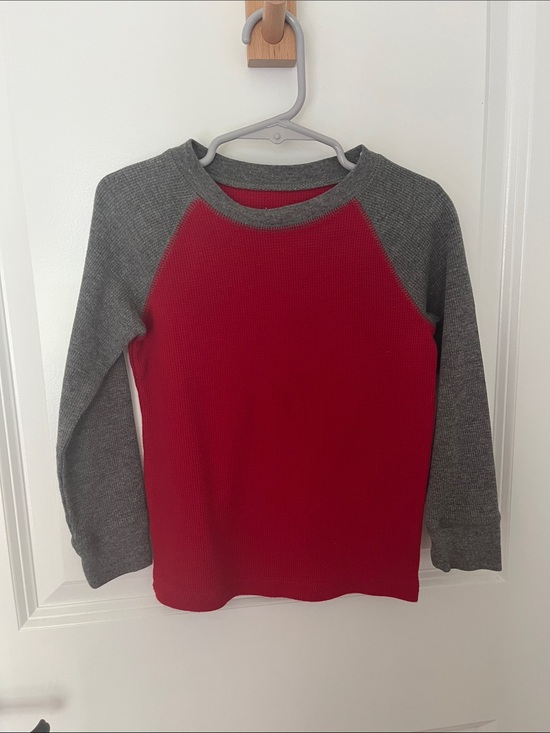 jumping beans Other - jumping beans Red & Gray Raglan Thermal Long Sleeve Tee